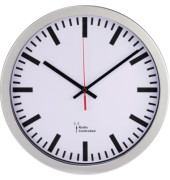 Funkuhr Bahnhof 30cm Innenbereich Kunststoff