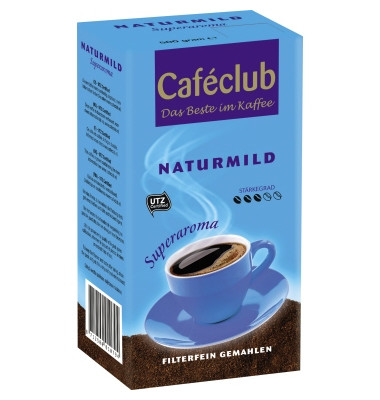 Kaffee Caféclub Naturmild gemahlen 500 g/Pack.