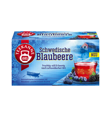 Teekanne Tee Länder Schwedische 20 - Blaubeere Thüringen Btl./Pack. Bürobedarf