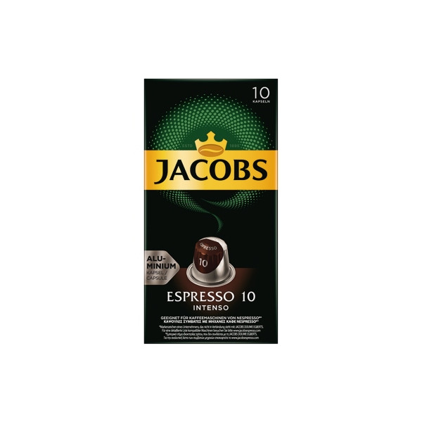 8711000371183 - Jacobs Espresso 10 Intenso Kaffeekapseln Röstkaffee 10 x 52 g Nespresso®-kompatibel gemahlen 8711000371183 - Jacobs Espresso 10 Intenso Kaffeekapseln Röstkaffee 10 x 52 g Nespresso®-kompatibel gemahlen