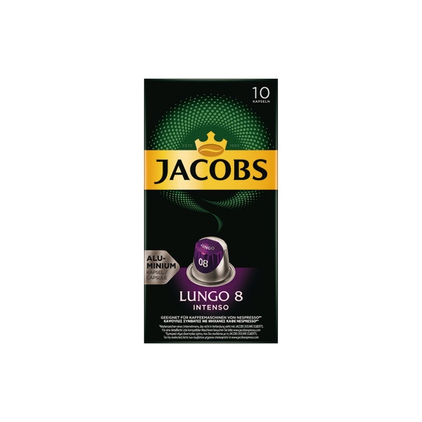 8711000371244 - Jacobs Lungo 8 Classico Kaffeekapseln Röstkaffee 10 x 52 g Nespresso®-kompatibel UTZ-zertifiziert 8711000371244 - Jacobs Lungo 8 Classico Kaffeekapseln Röstkaffee 10 x 52 g Nespresso®-kompatibel UTZ-zertifiziert