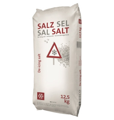 Streusalz Kunststoffsack 12,5 kg/Pack. Streusalz Kunststoffsack 12,5 kg/Pack.