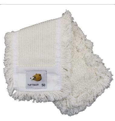 Wischmopp Tuftbär GVS Klapphalter 16 x 54 cm (B x L) 50 % Baumwolle, 50 % Polyester weiß Wischmopp Tuftbär GVS Klapphalter 16 x 54 cm (B x L) 50 % Baumwolle, 50 % Polyester weiß