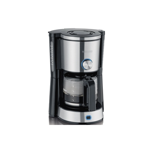 4008146028830 - SEVERIN Filterkaffeemaschine Switch KA 4825 10 Tassen 125 l 1000 W Schwenkfilter 1×4 Tropf‑Stopp Warmhaltefunktion Abschaltautomatik B 230 x H 340 x T 260 mm Schwarz Edelstahl