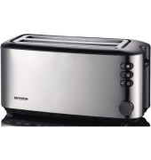 Toaster AT 2509 15,7 x 18,05 x 39,7 cm (B x H x T) 1.400W 2 Toastkammern mit Br&ouml;tchenaufsatz