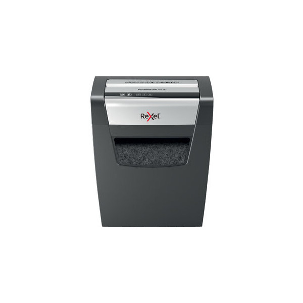 5028252523240 - Momentum X410 Aktenvernichter P4 Partikelschnitt 4 x 28 mm 23 l 10 Blatt Schnittleistung Anti-Papierstau-Technologie schwarz