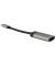 Monitorkabel 49143, 10cm, USB-C auf HDMI, schwarz/grau