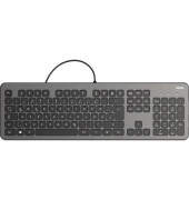 PC-Tastatur KC-700 00182652, mit Kabel (USB), leise, anthrazit, schwarz