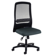 Bürodrehstuhl Eccon plus-8 41,2-54,4cm Rolle hart gebremst (für Teppichboden) optionales Zubehör: 2 Armlehnen Kunststoff