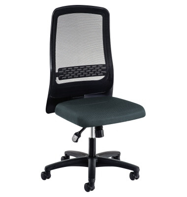 Bürodrehstuhl Eccon plus-8 41,2-54,4cm Rolle hart gebremst (für Teppichboden) optionales Zubehör: 2 Armlehnen Kunststoff