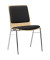 Besucherstuhl Balanto 120kg 100 % Polyester, recycelt schwarz