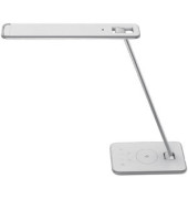 LED-Schreibtischlampe JAZZ, weiß/grau, mit Standfuß, dimmbar