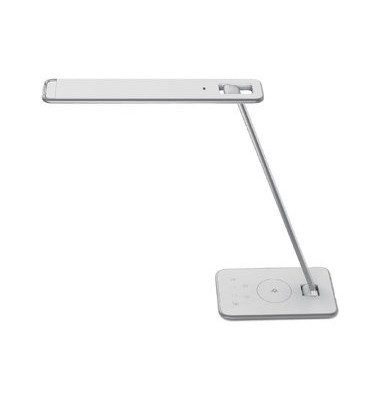 Schreibtischlampe Jazz 400093836, LED, dimmbar, mit USB-Ladeanschluss, mit Standfuß, weiß, grau