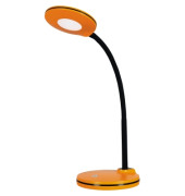 LED-Schreibtischlampe Splash, orange, mit Standfuß, dimmbar