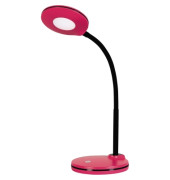 LED-Schreibtischlampe Splash, pink, mit Standfuß, dimmbar