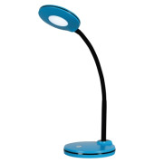 LED-Schreibtischlampe Splash, blau, mit Standfuß, dimmbar