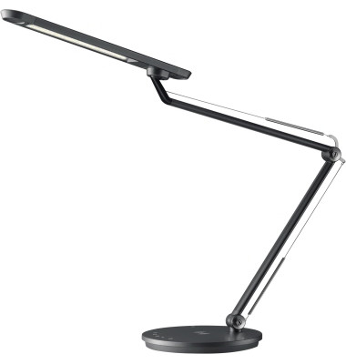 Schreibtischlampe Smart 41-5010.696, LED, dimmbar, mit USB-Ladeanschluss, mit Standfuß, anthrazit