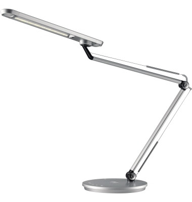 Schreibtischlampe Smart 41-5010.695, LED, dimmbar, mit USB-Ladeanschluss, mit Standfuß, silber
