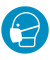 Piktogramm "Maske benutzen" Ø 100mm selbstklebend Folienstärke 0,1mm