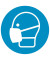 Piktogramm "Maske benutzen" Ø 200mm selbstklebend Folienstärke 0,1mm