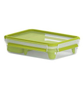 Brotdose CLIP & GO, 518099, gr&uuml;n/transparent, ohne, 1,2 L
