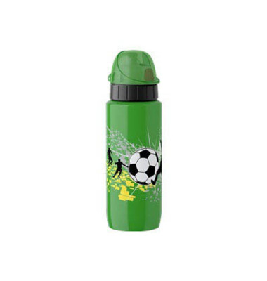 Isolier-Trinkflasche Drink2Go LIGHT STEEL Fußball weiß 0,6 l