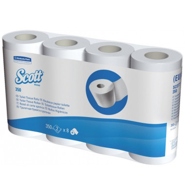 Toilettenpapier ControlT 8518, 3-lagig, hochweiß, 350 Blatt,