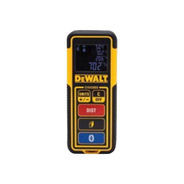 5035048666135 - Laserdistanzmesser DW099S-XJ 30m - Robuster Laser-Distanzmesser mit teil-gummiertem Gehäuse koppeln mit Tool Connect App - Dewalt