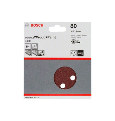 Schleifblatt-Set 5-teilig 2608605642 Schleifblatt-Set 5-teilig 2608605642