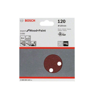Schleifblatt-Set 5-teilig 2608605643 Schleifblatt-Set 5-teilig 2608605643