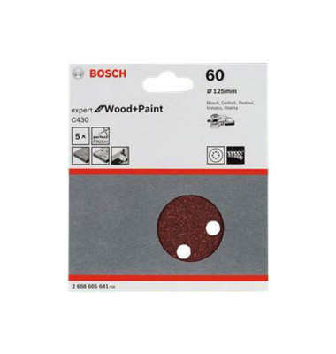 Schleifblatt-Set 5-teilig 2608605641 Schleifblatt-Set 5-teilig 2608605641