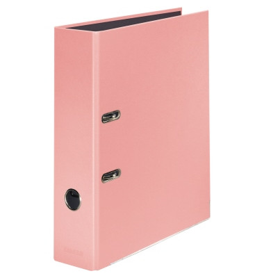Ordner Pastell Color 15062620, A4 80mm breit PP vollfarbig, gl&auml;nzend flamingopink