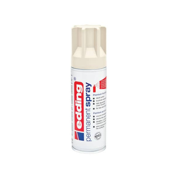 4004764956968 - 5200 Permanent Spray Premium cremeweiß matt Acrylic Paint Pinsel & Stifte - Edding