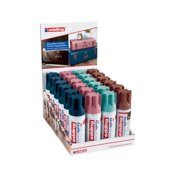 4057305003522 - Spraydosen 4-51555 Trendfarben 1 sortiert permanent 24 Dosen edding 5200 4057305003522 200 Milliliter