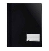 Schnellhefter 269001, A4, schwarz, Kunststoff, Vorderdeckel transparent