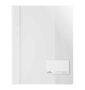Schnellhefter 269002, A4, weiß, Kunststoff, Vorderdeckel transparent