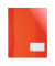 Schnellhefter 269003, A4, rot, Kunststoff, Vorderdeckel transparent