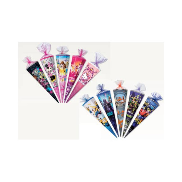 10 Stück NESTLER Schultüte 6500456, sortiert, 50cm, 6-eckig 4015594844660 NESTLER