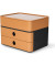 Schubladenbox Smart-Box Plus Allison 1100-83 DarkGrey/CaramelBrown 2 Schubladen geschlossen mit Utensilienbox
