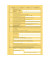 Postzustellungsurkunde 2046 A4 gelb 2 Seiten, für förmliche Zustellung 