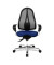 Bürodrehstuhl Sitness 15 mit Armlehnen blau