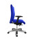 Bürostuhl Big Star 10, blau / silber, mit Armlehnen, bis 150kg