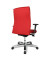 Bürostuhl Big Star 10, rot / silber, mit Armlehnen, bis 150kg