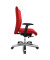 Bürostuhl Big Star 10, rot / silber, mit Armlehnen, bis 150kg