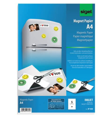 IP-440 Inkjet-Magnet-Papier A4 380g matt weiß +Software