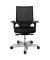 Bürostuhl T300, schwarz / silber, mit Armlehnen, bis 110kg