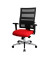 Bürodrehstuhl X-Pander mit Armlehnen rot 959TT310
