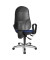 Bürostuhl Synchro Steel, blau / chrom, mit Armlehnen, bis 110kg