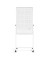 Moderationstafel 11112101, 75x120cm, Filz + Whiteboard (beidseitig), pinnbar, beschreibbar, magnetisch, mit Rollen, grau + weiß