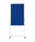 Moderationstafel 11112103, 75x120cm, Filz + Whiteboard (beidseitig), pinnbar, beschreibbar, magnetisch, mit Rollen, blau + weiß
